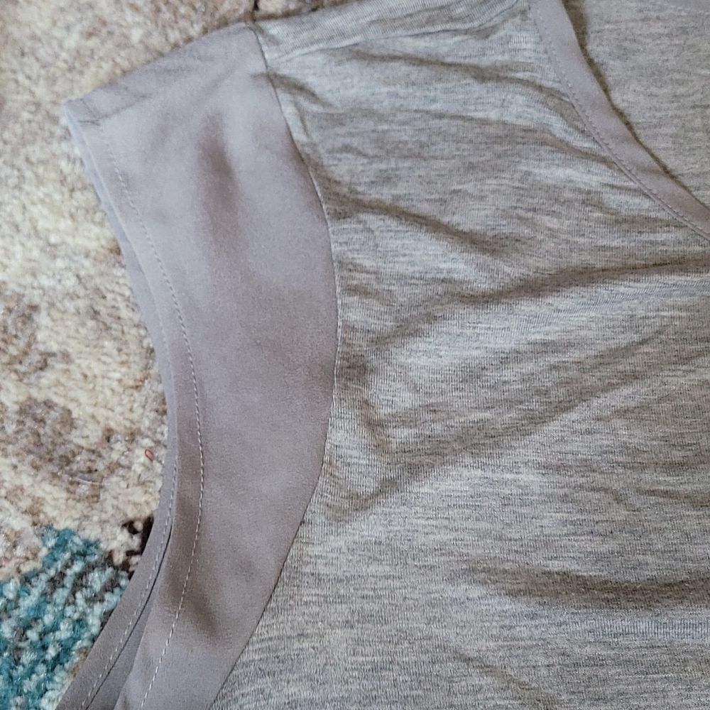 Multi texture grey top - Picture 5 of 6